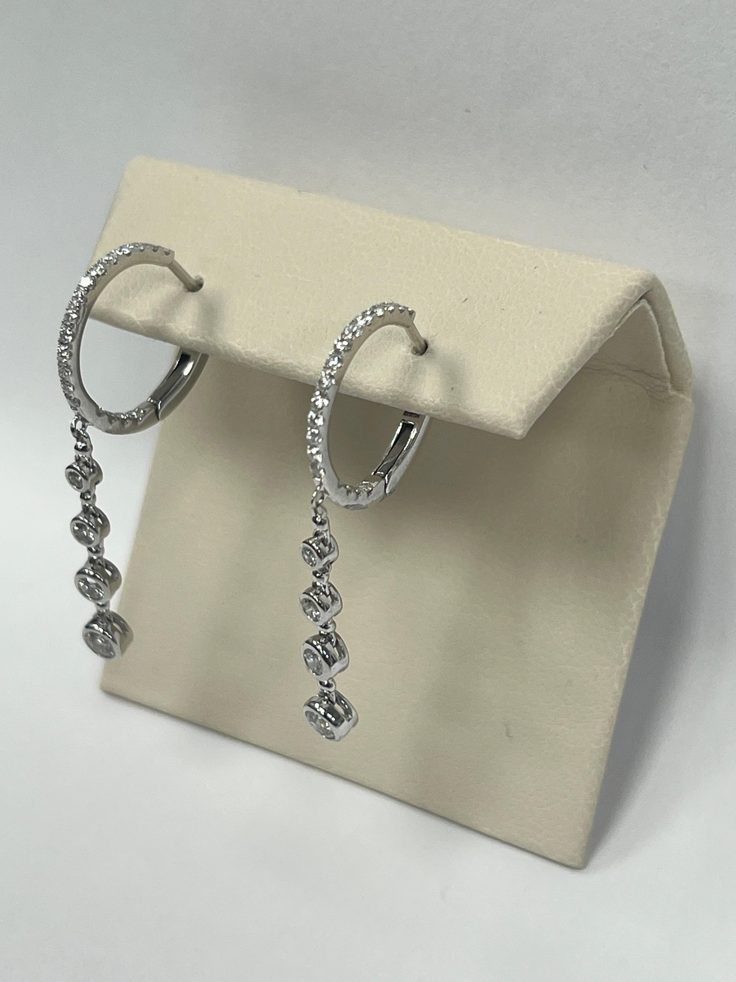 Diamond Earrings In New Condition For Sale In Great Neck, NY