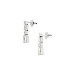Diamond Earrings in White Gold, 2.17 Carat