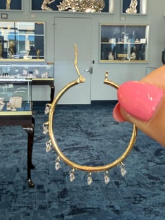 Pendientes de diamantes "Aros Jazz" de Willow Diamonds