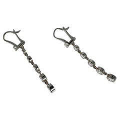 Diamond Earrings Long Dangling Earrings 1.26ct Natural VS Diamond Earrings 14kt