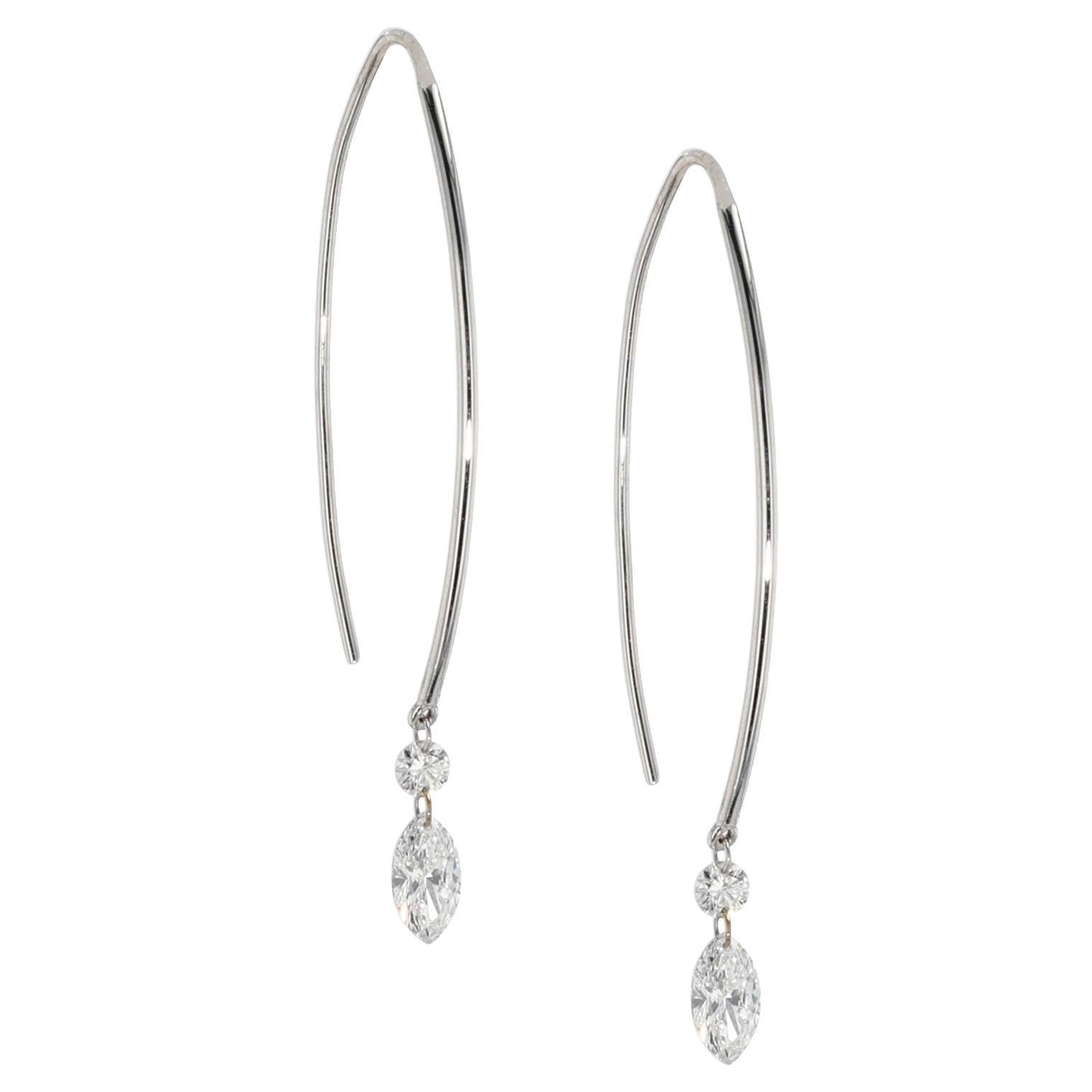 Diamond Earrings "Marquesa Duet" by Willow Diamonds