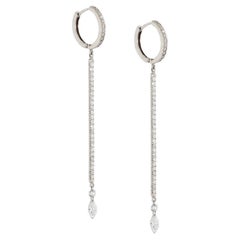 Orecchini con diamanti "Marquesa Matchstick" di Willow Diamonds