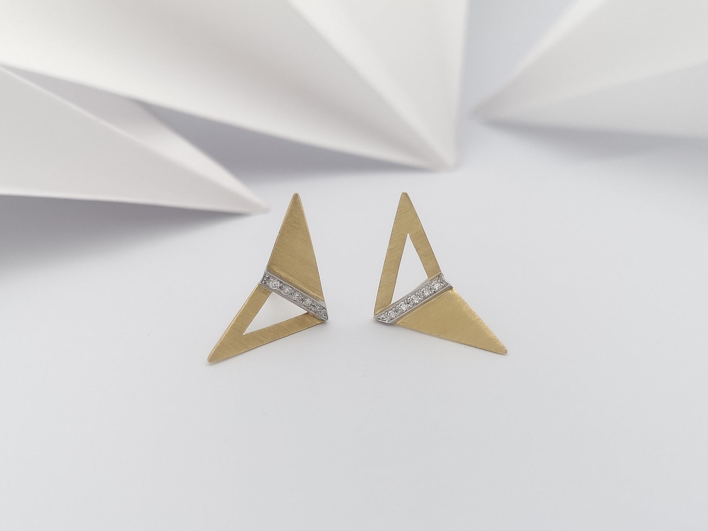 Diamante  Orecchini con montatura in oro 18 carati di Kavant & Sharart in vendita 2