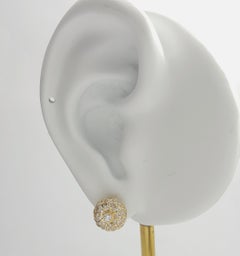 Diamond Earrings set in 18K Gold Settings