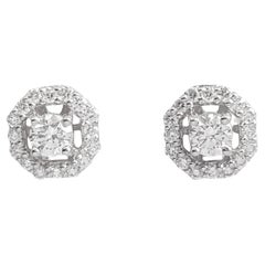 Diamant-Ohrringe in 18 Karat Weißgold gefasst