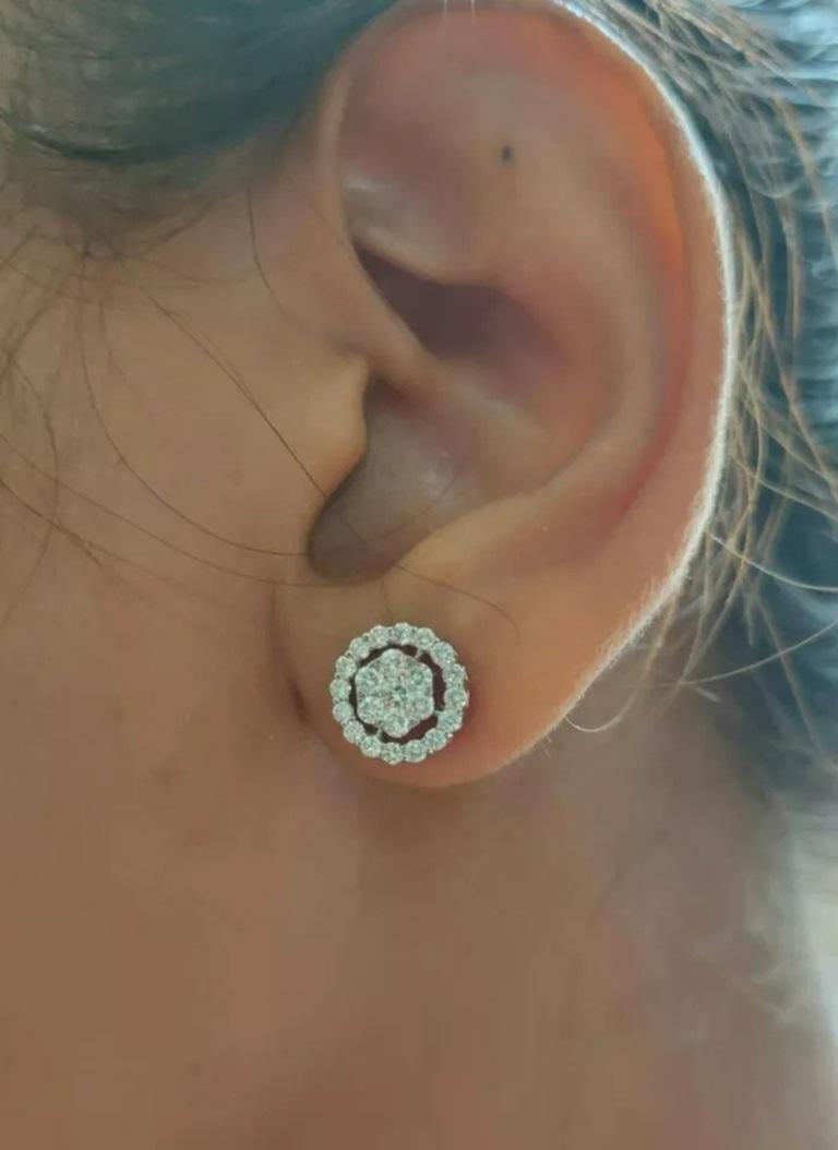 boucle oreille diamant solitaire