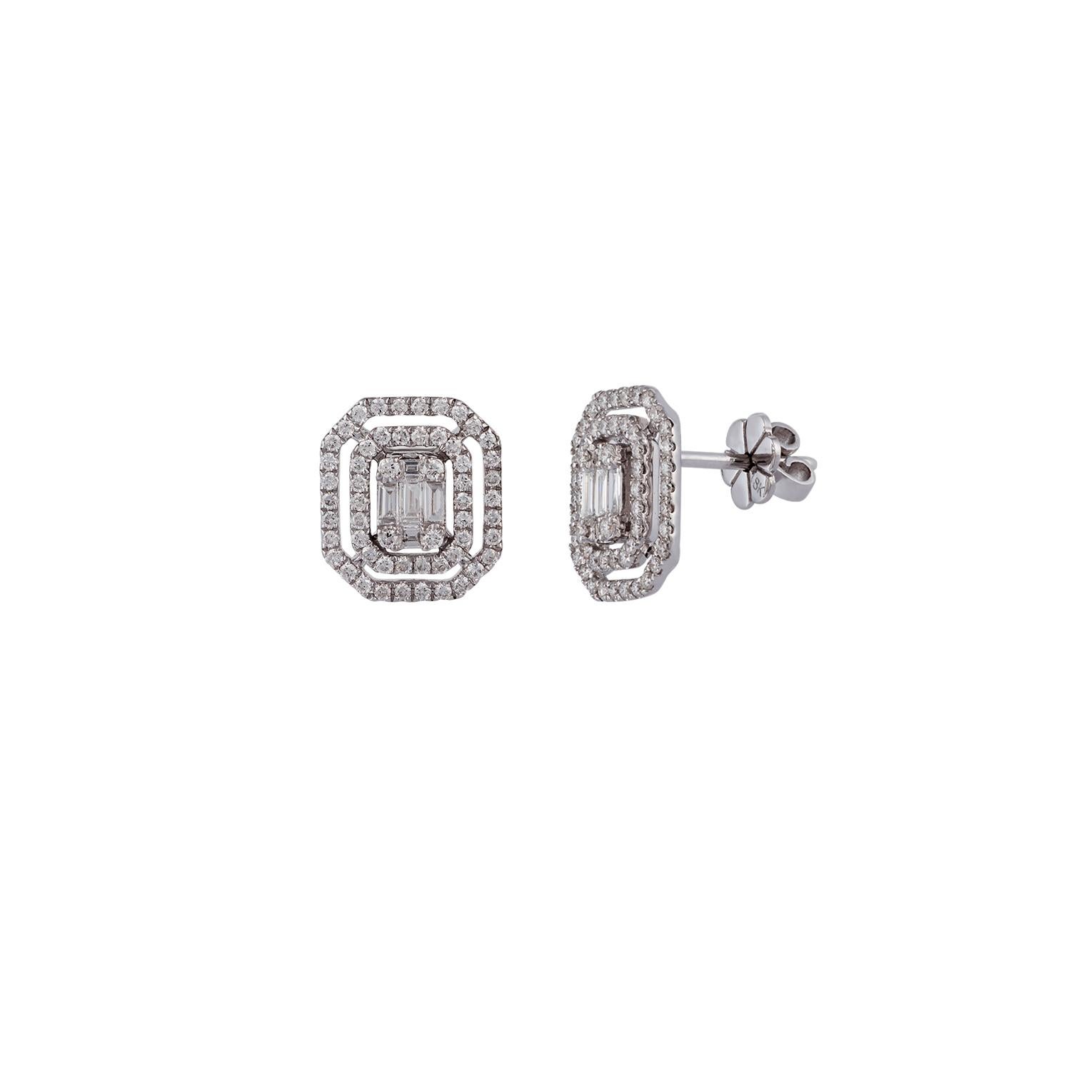 studded diamond earrings