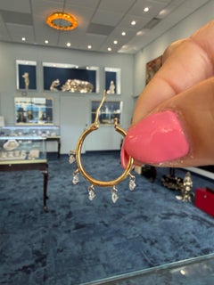 Diamond Earrings "Watusi Hoops" by Willow Diamonds