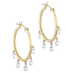 Diamond Earrings "Watusi Hoops" by Willow Diamonds