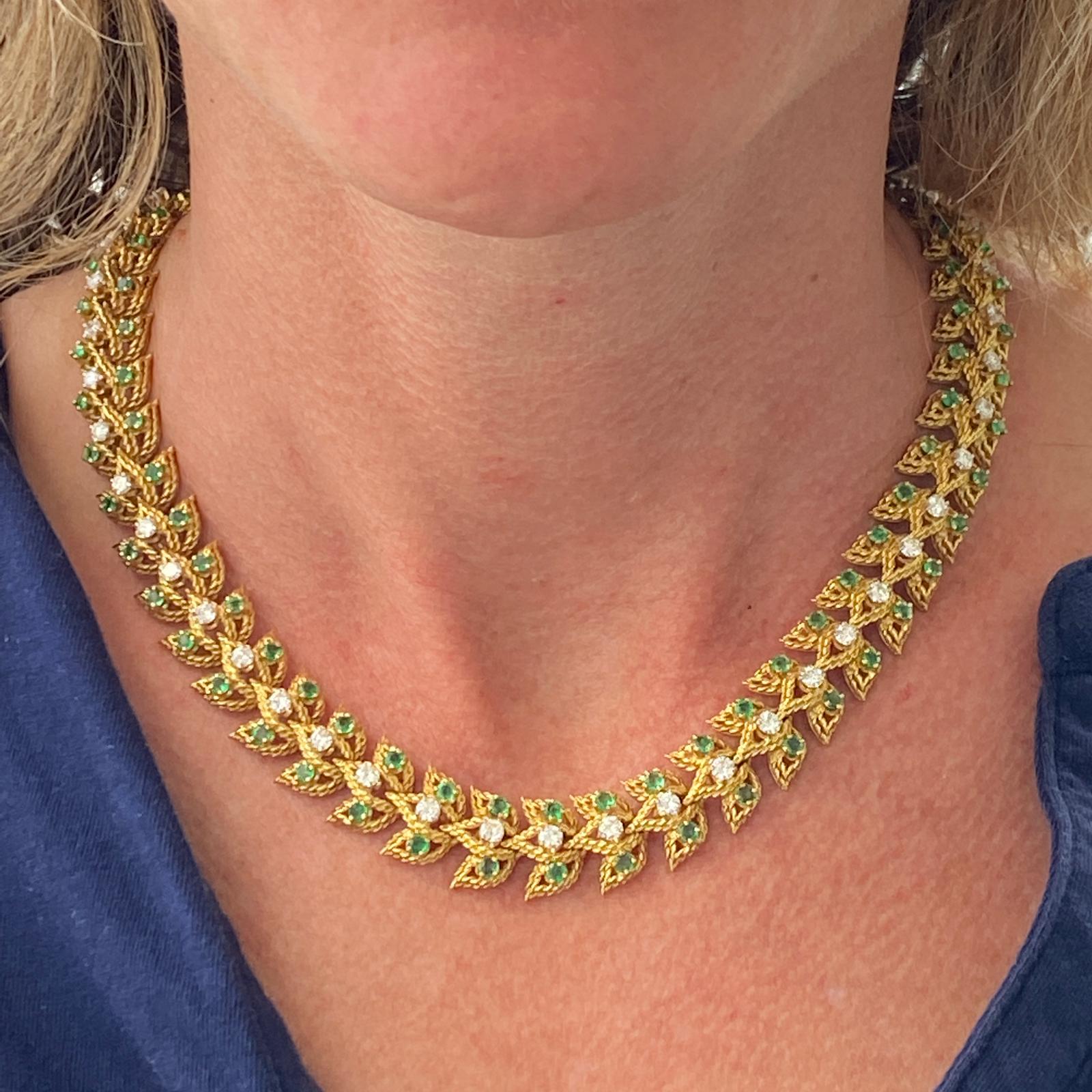 vintage emerald necklace
