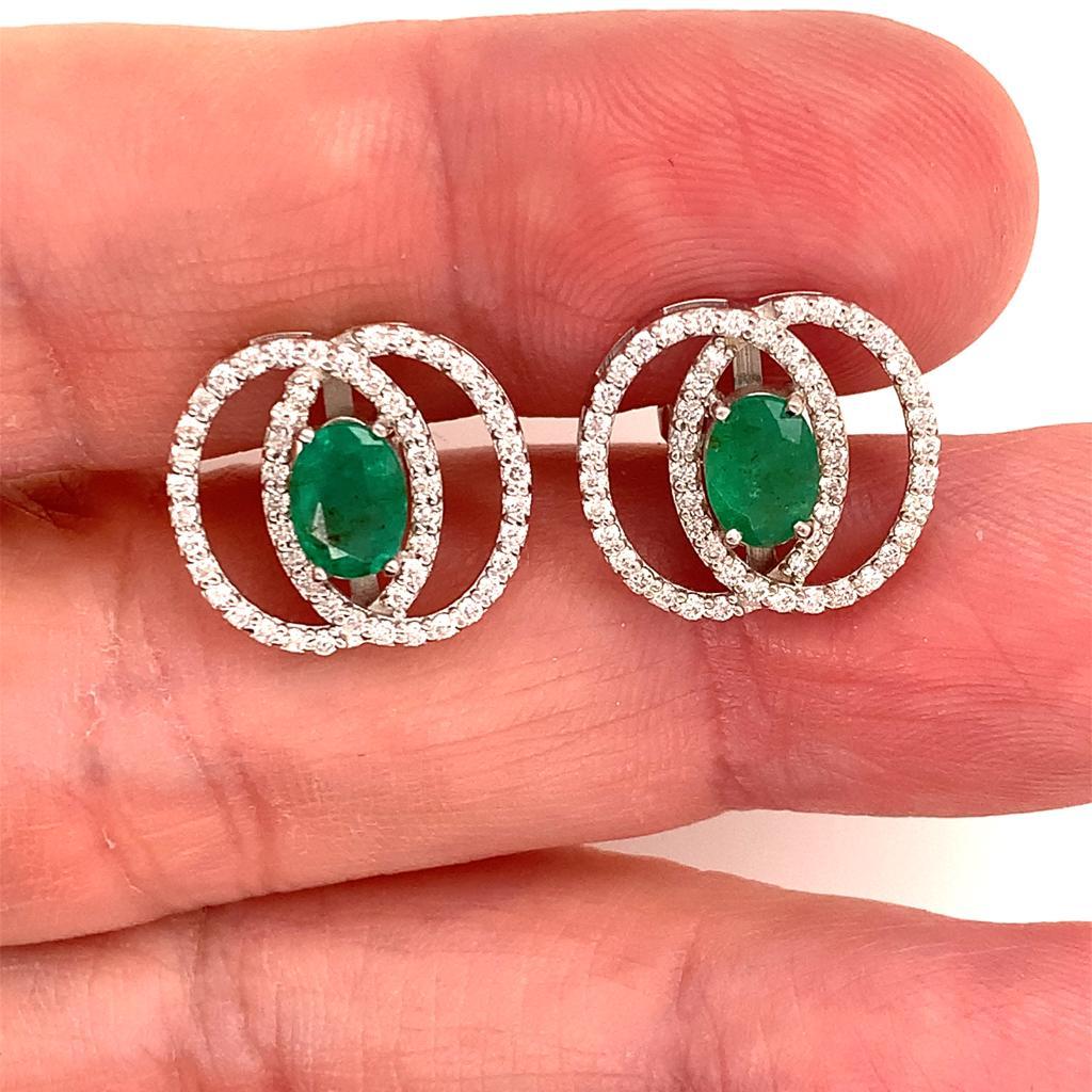 Natural Finely Faceted Quality Emerald Diamond Earrings 14k White Gold 2.16 TCW Certified $6,950 018689

This is one of Kind Unique Custom Made Glamorous Piece of Jewelry!

Nothing says, “I Love you” more than Diamonds and Pearls!

This item has