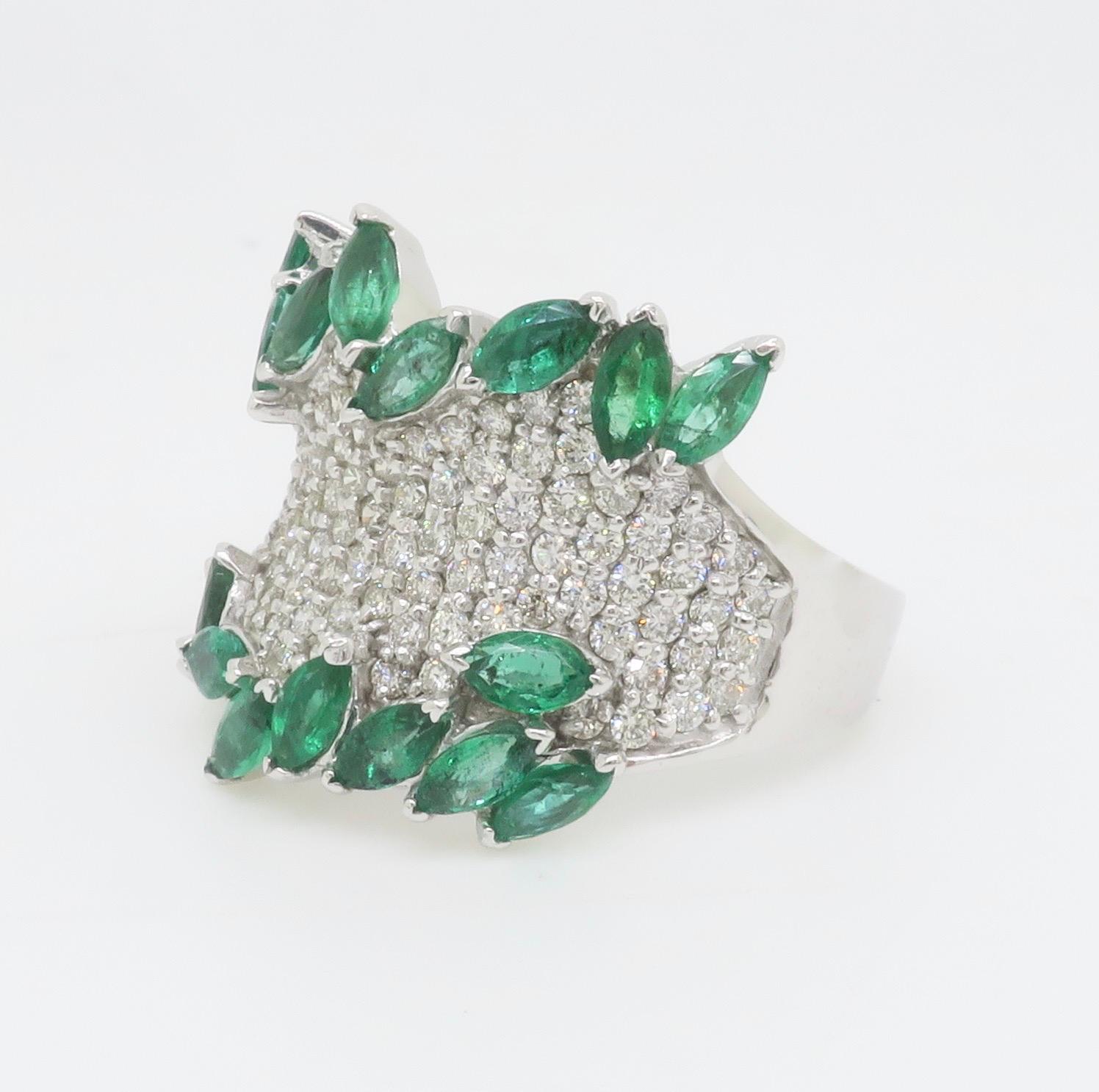 Diamond & Emerald EFFY Ring 5