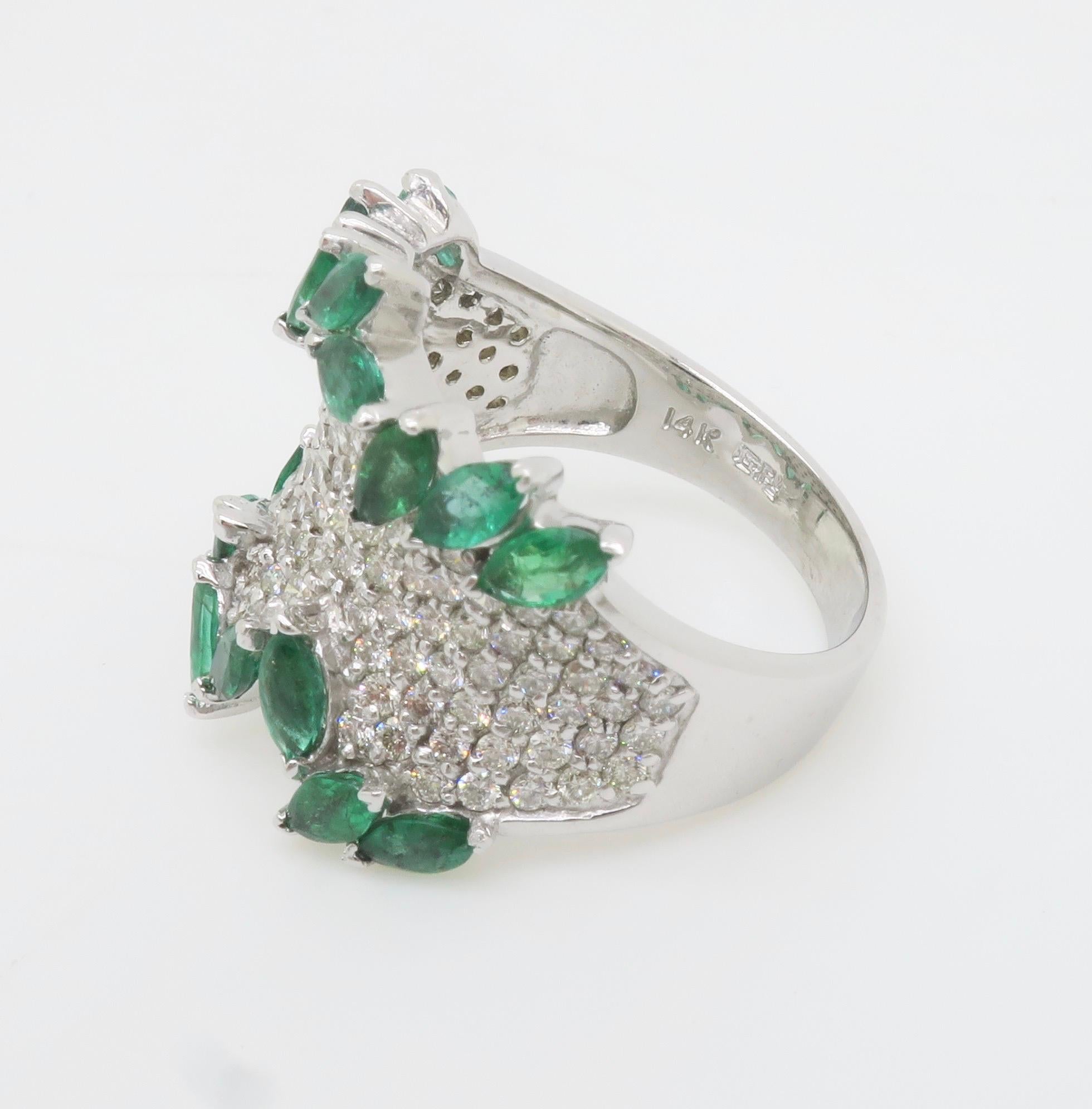 Diamond & Emerald EFFY Ring 9