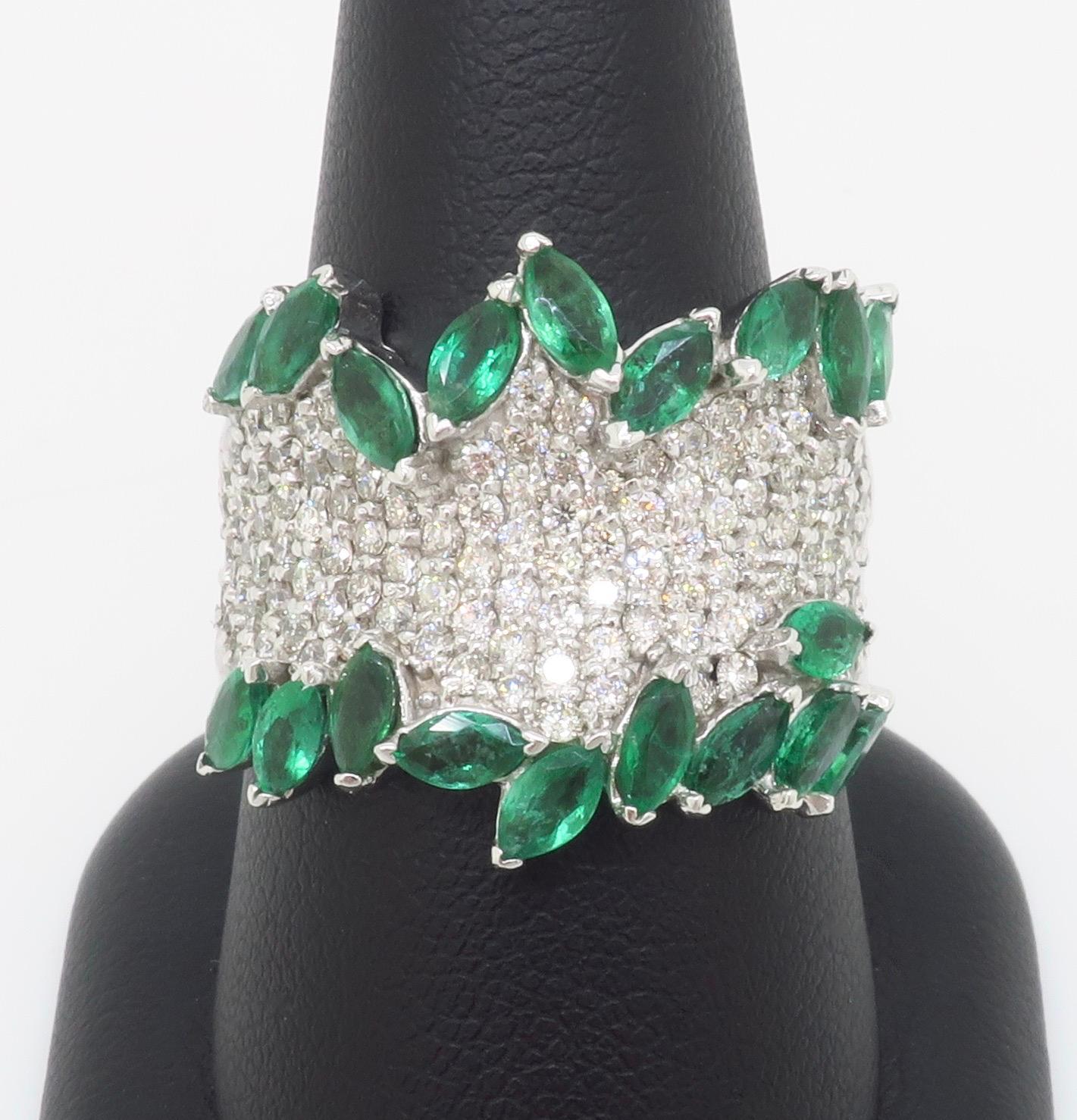 Diamond & Emerald EFFY Ring 2