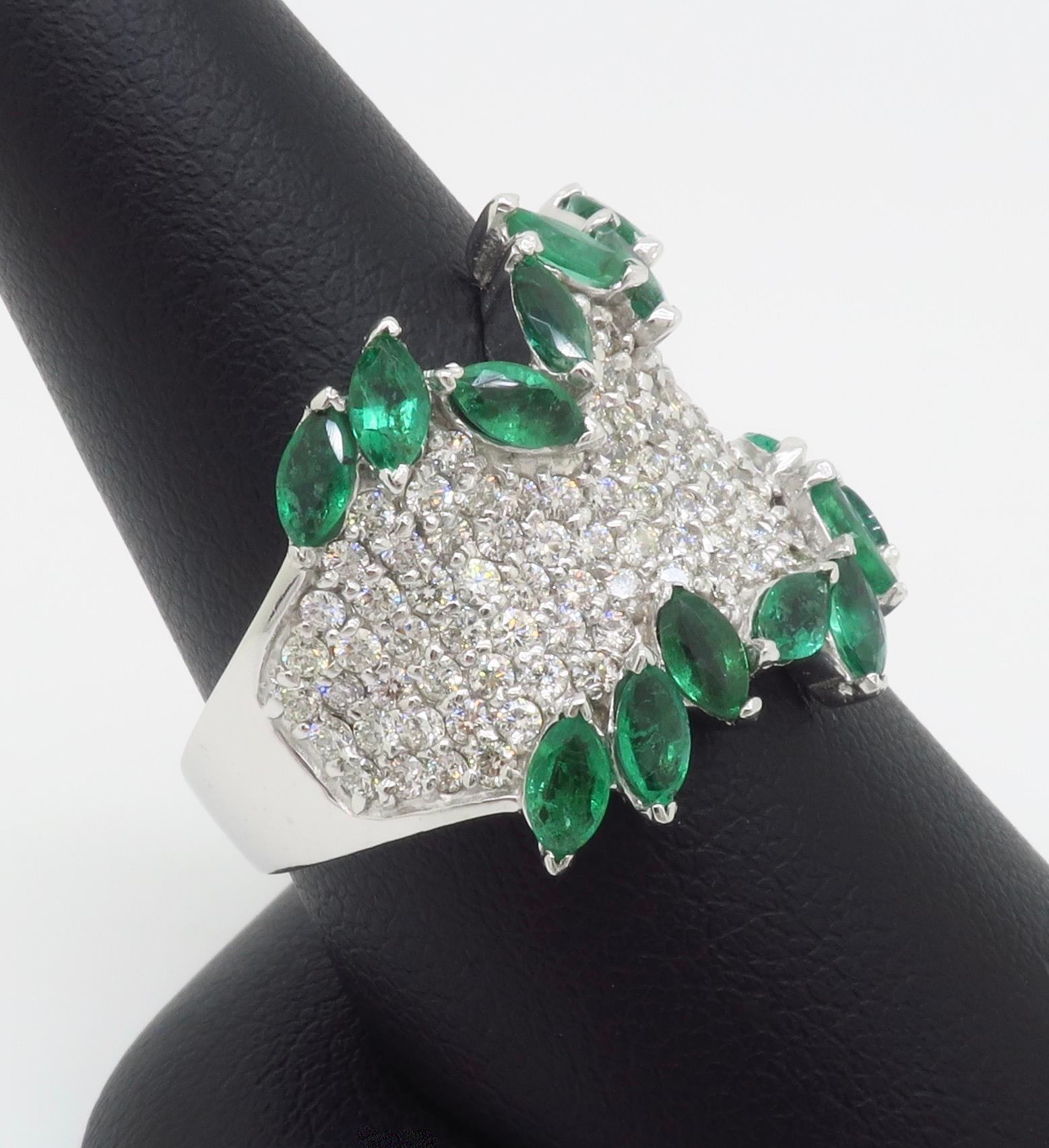 Diamond & Emerald EFFY Ring 3
