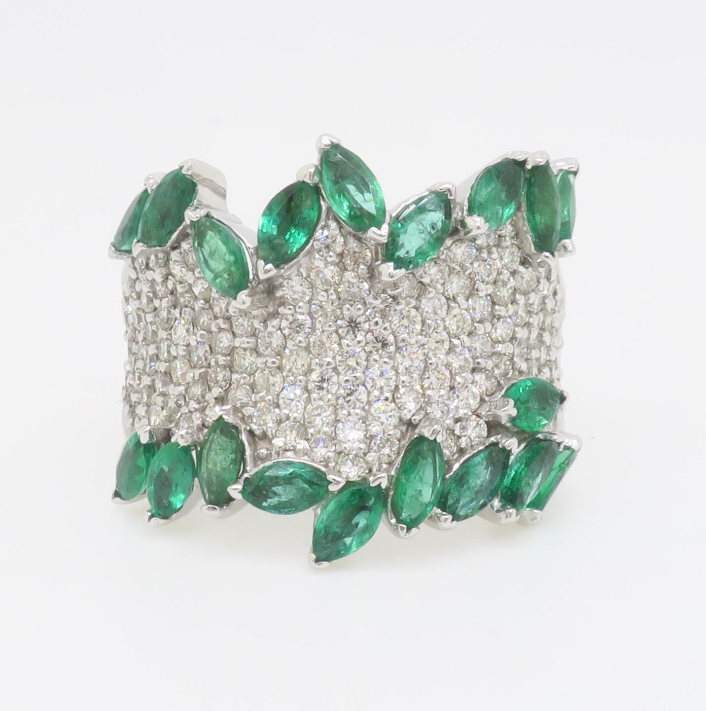 Diamond & Emerald EFFY Ring 4