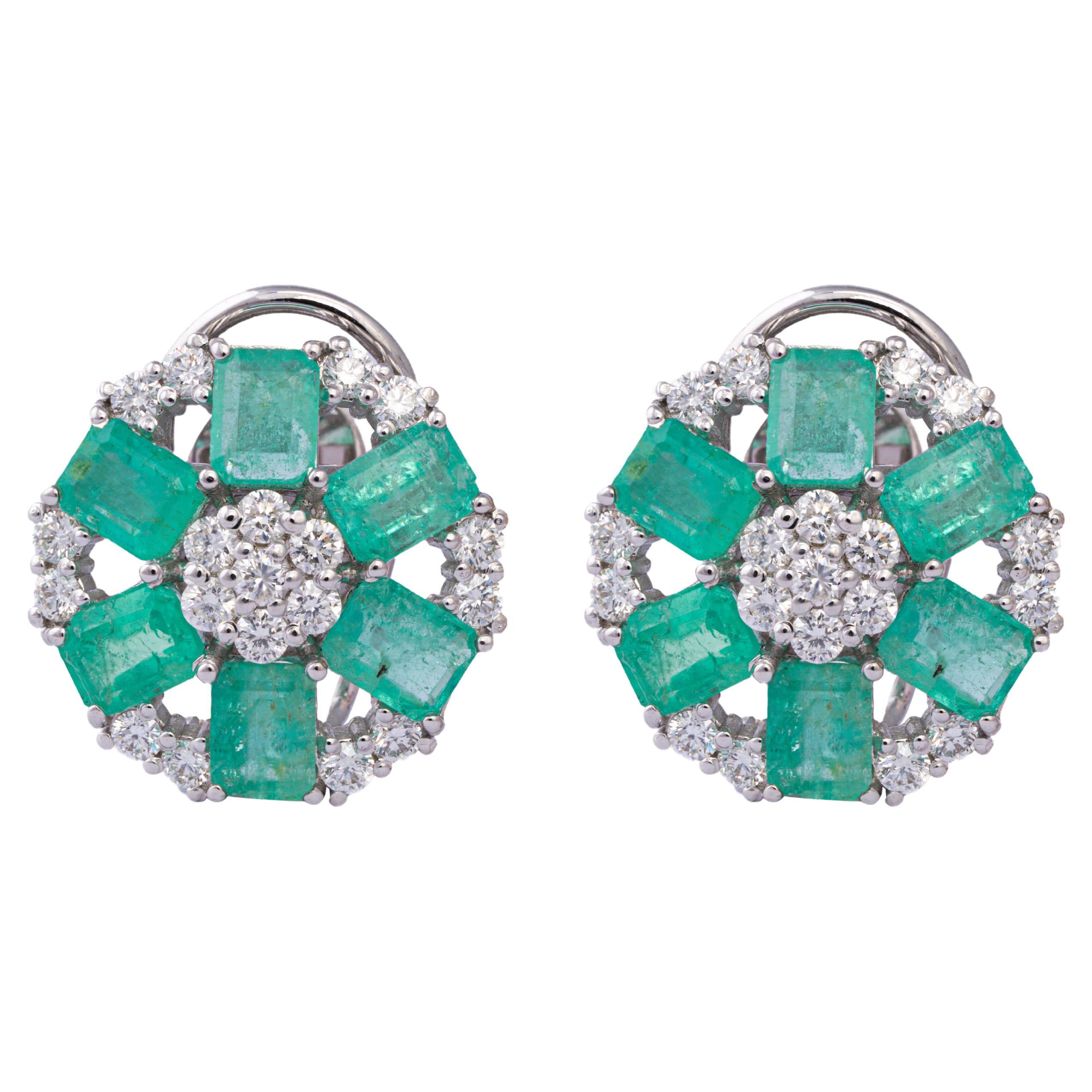 2.47cts Diamond gold Earring For Sale at 1stDibs