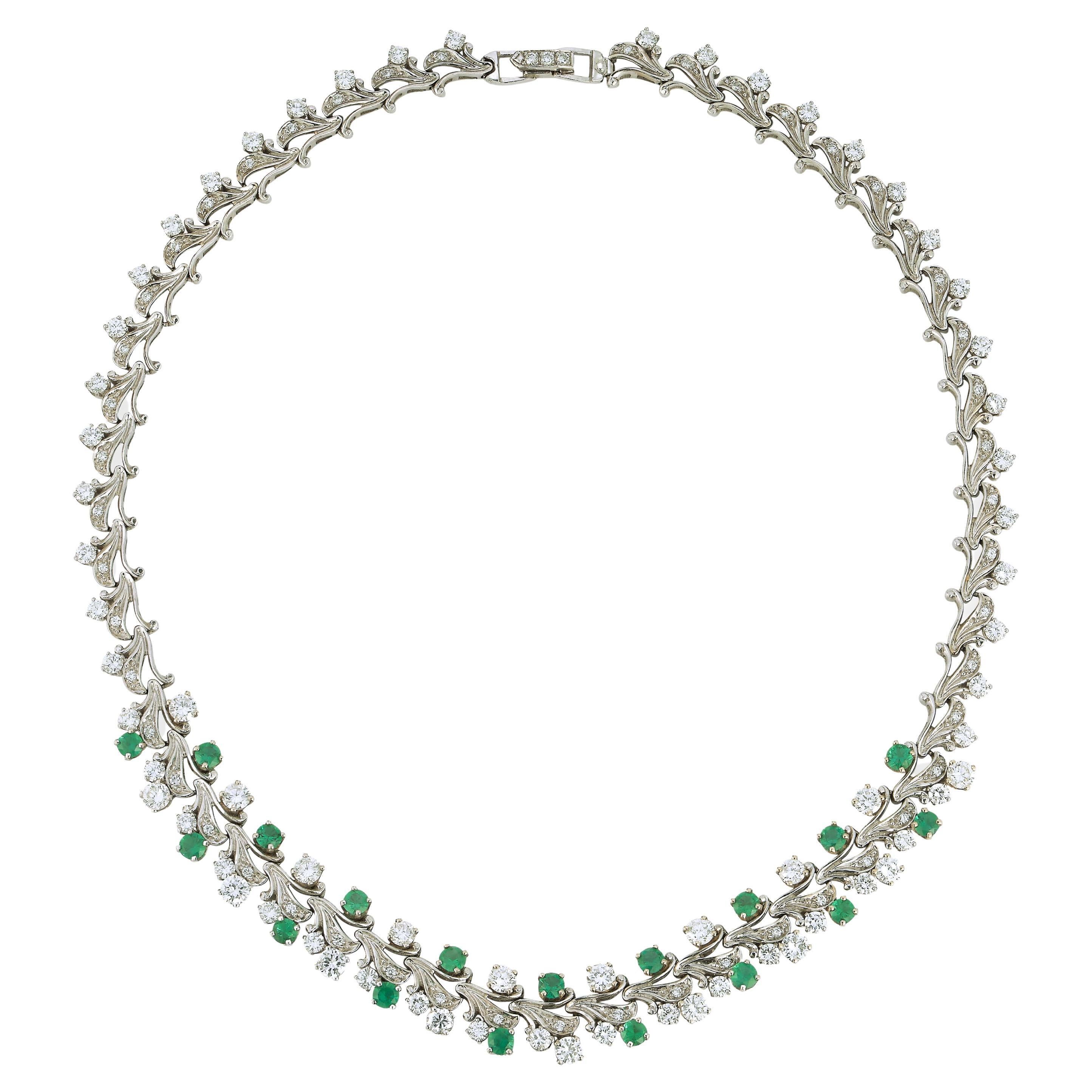 Diamond & Emerald Necklace 