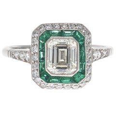 Antique Emerald Engagement Rings - 710 For Sale at 1stdibs - Page 2