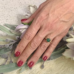 Diamond Emerald Ring 14k Gold 2.01 TCW Women Certified