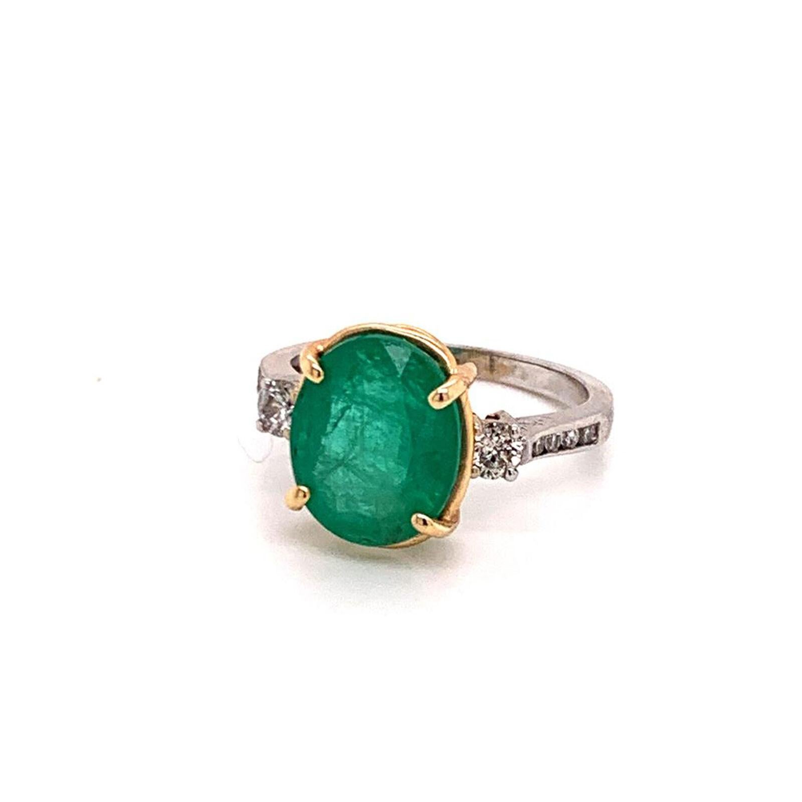 Natural Finely Faceted Quality Emerald Diamond Ring 14k Gold 6.65 TCW Women Certified $5,950 915309

This is a Unique Custom Made Glamorous Piece of Jewelry!

Nothing says, “I Love you” more than Diamonds and Pearls!

This Emerald ring has been