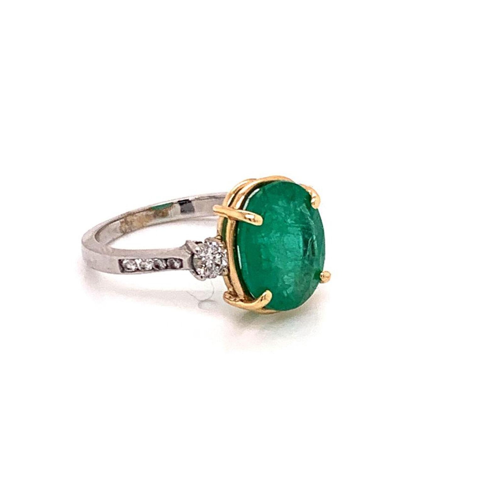 opaque emerald ring