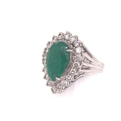 Diamond Emerald Ring 7.50 TCW 18 Karat GIA Certified