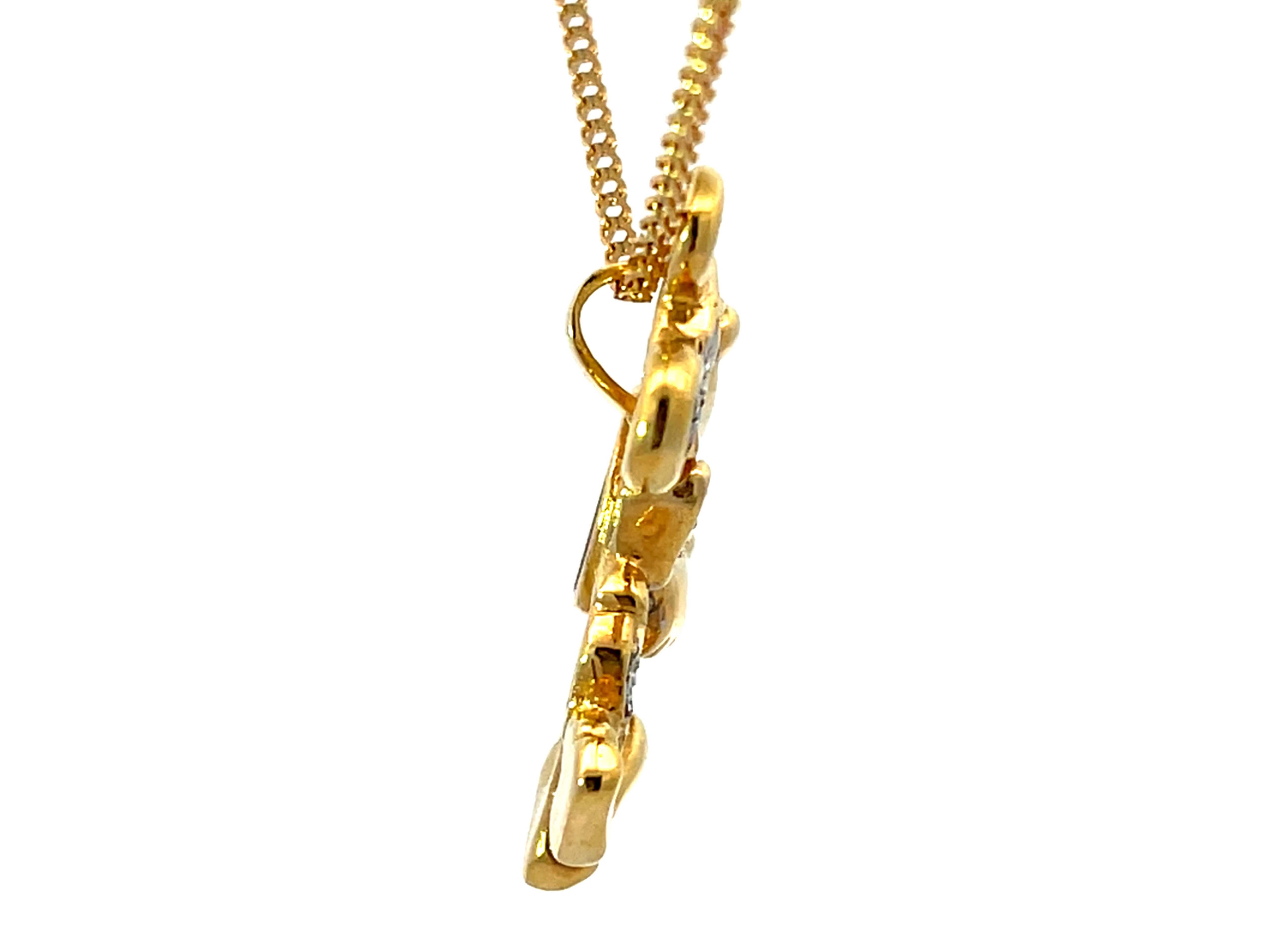gold mickey mouse necklace