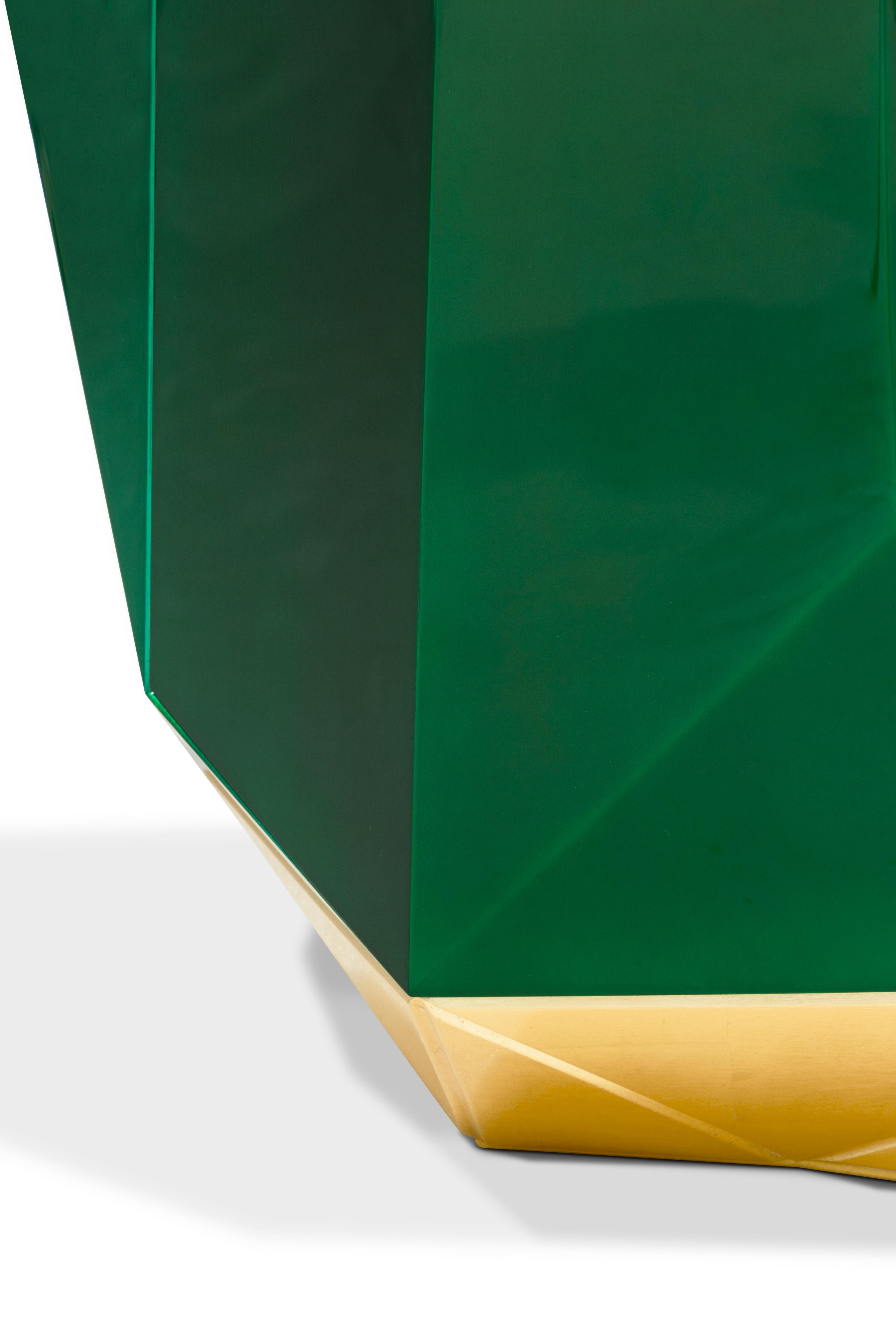 Modern Contemporary Diamond Emerald Sideboard by Boca do Lobo For Sale 1