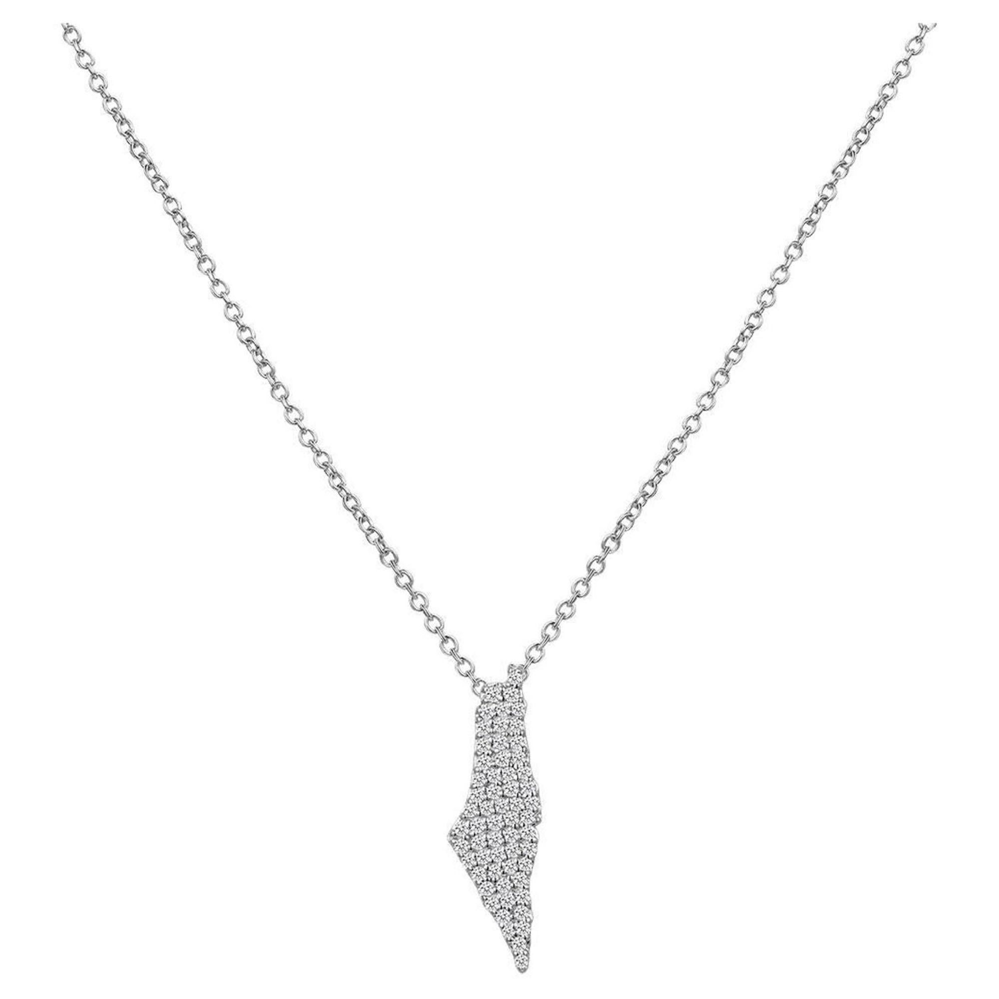 Diamond Encrusted 14K White Gold Cuban Link Chain Necklace