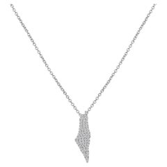 Diamond Encrusted 14K White Gold Cuban Link Chain Necklace