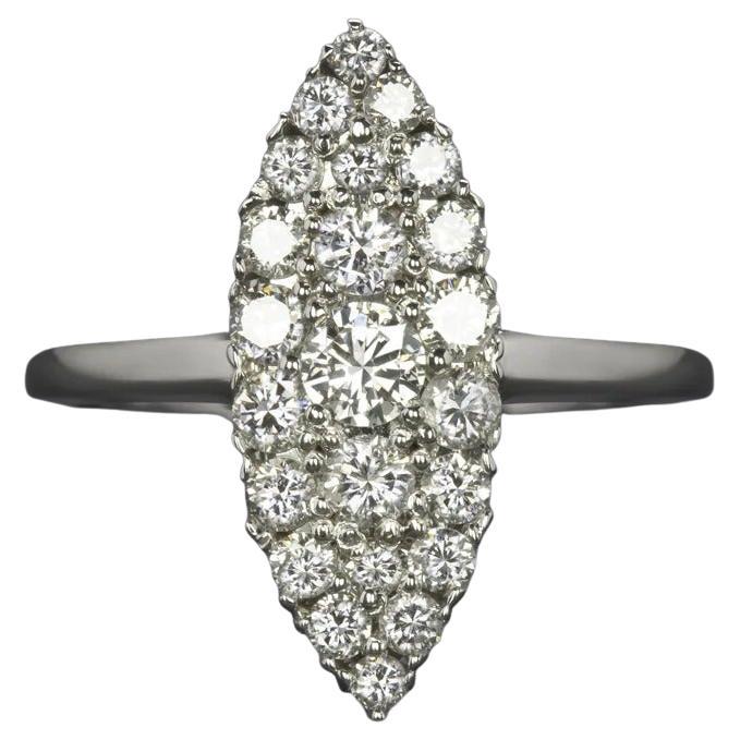 Diamond Encrusted Cocktail Ring For Sale