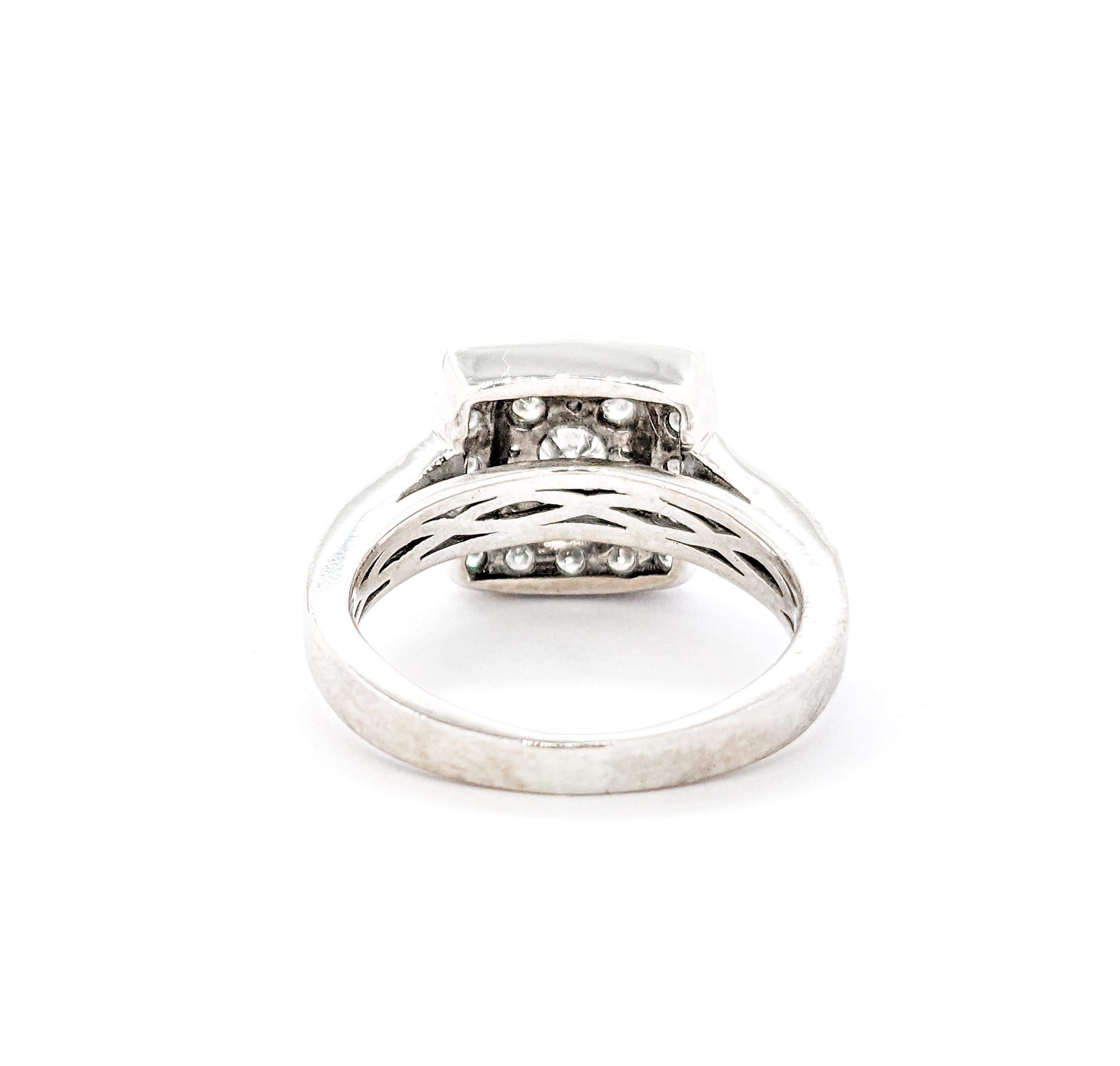 Verlobungs-Cluster-Ring mit Diamant 2