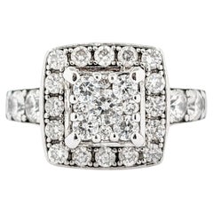 Diamond Engagement Cluster Ring