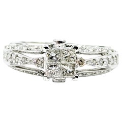 Anello di fidanzamento con diamante in 14 carati