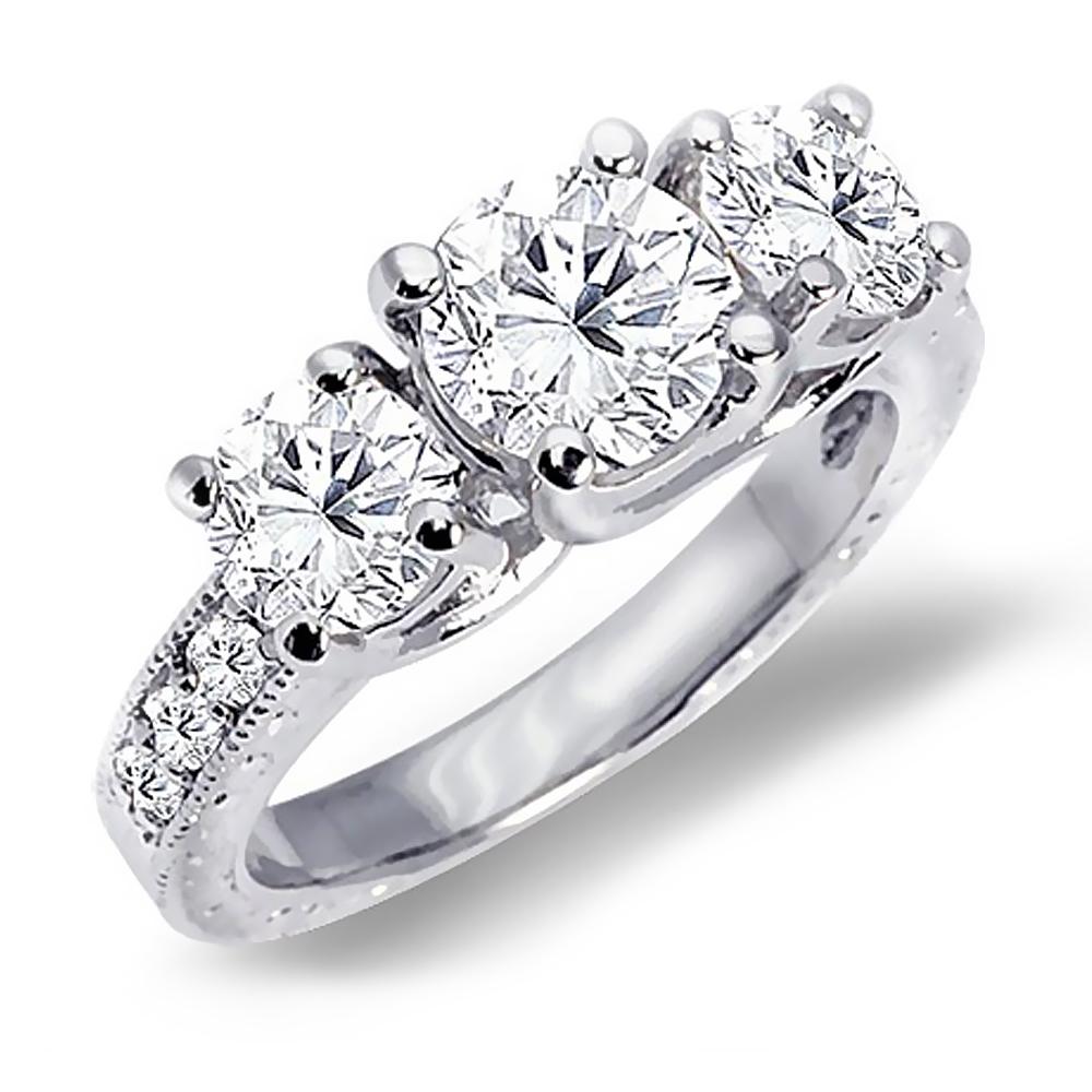 For Sale:  Diamond Engagement Ring 2.40 ct. tw. 2
