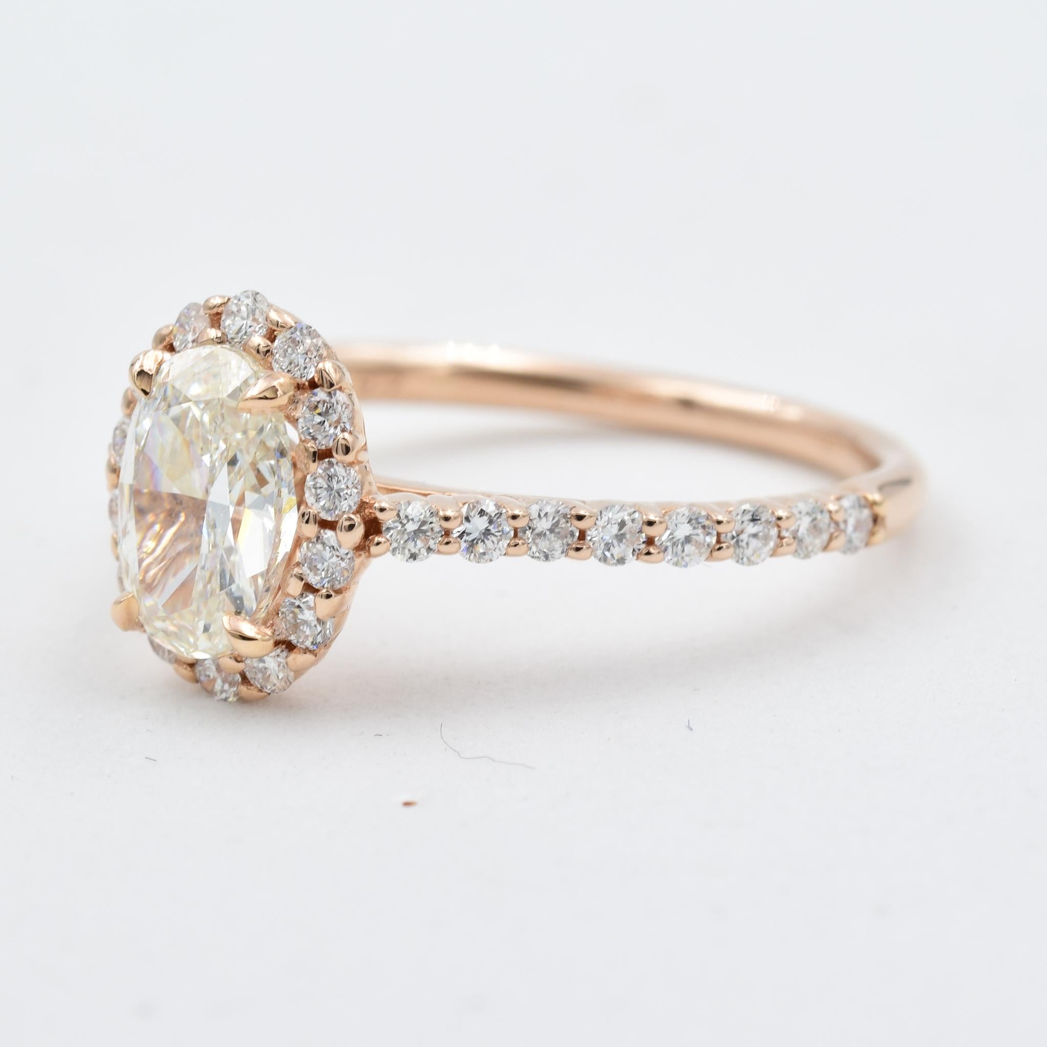 .90 carat oval diamond ring