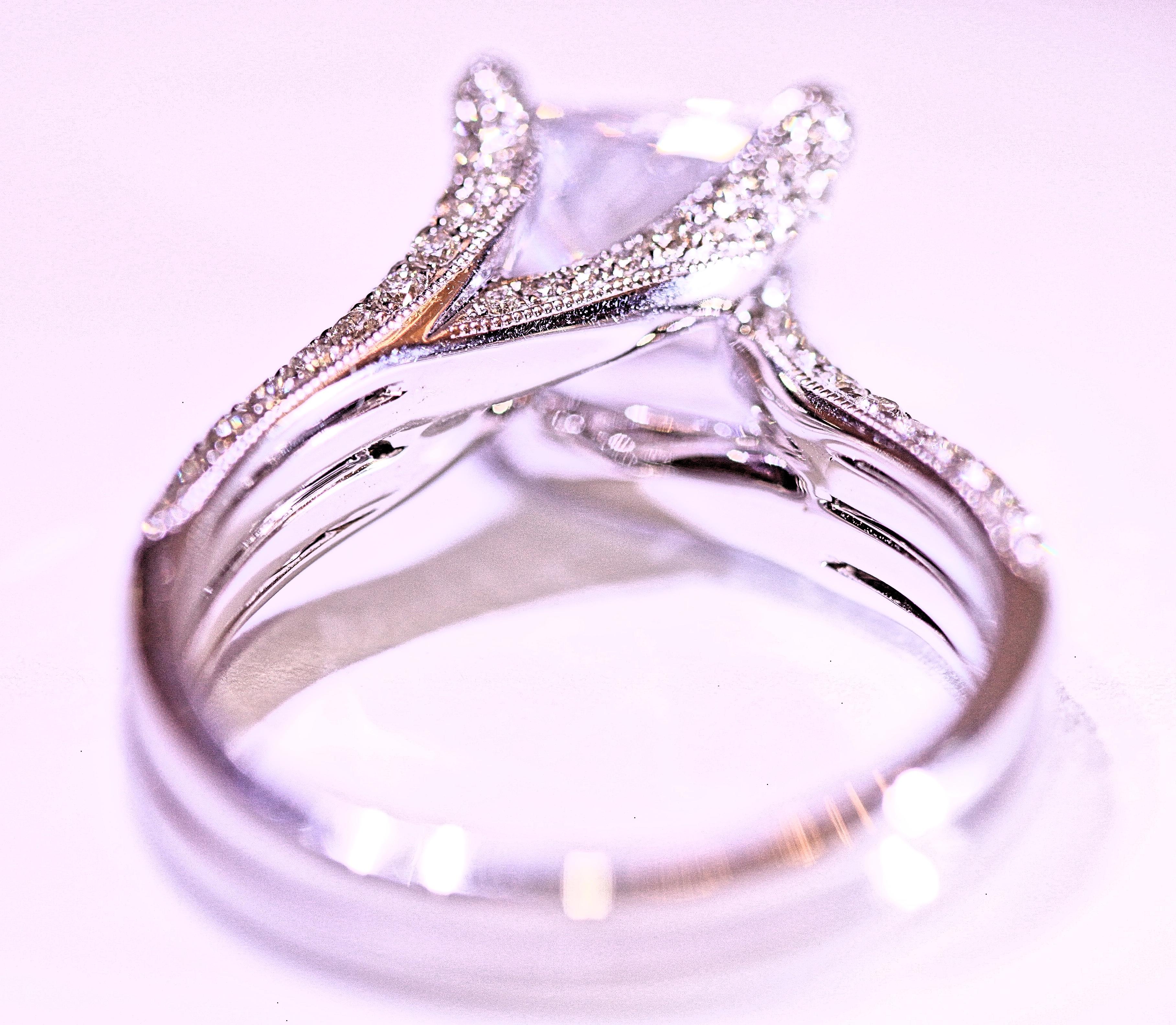 Diamond Engagement Ring by DeMarco In New Condition For Sale In Melbourne, FL