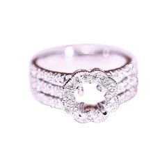 Diamond Engagement Ring Cocktail Ring Fashion Ring 14 Karat Yellow Gold