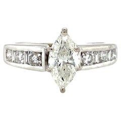 Diamond Engagement Ring in 14k White Gold