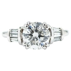 Diamond Engagement Ring in 14k White Gold