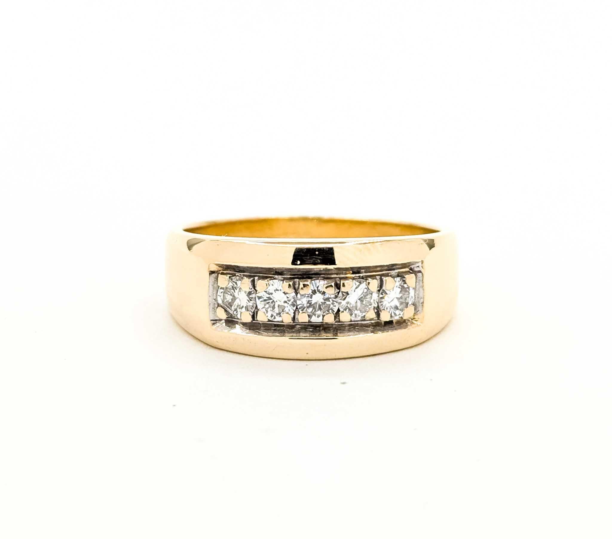 Bague de fiançailles en or jaune 14k en vente 6