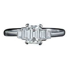 Diamond Engagement Ring Platinum 1 Carat of Diamond Certified