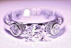 Diamond Engagement Ring with Beading and European Shank by Simon G