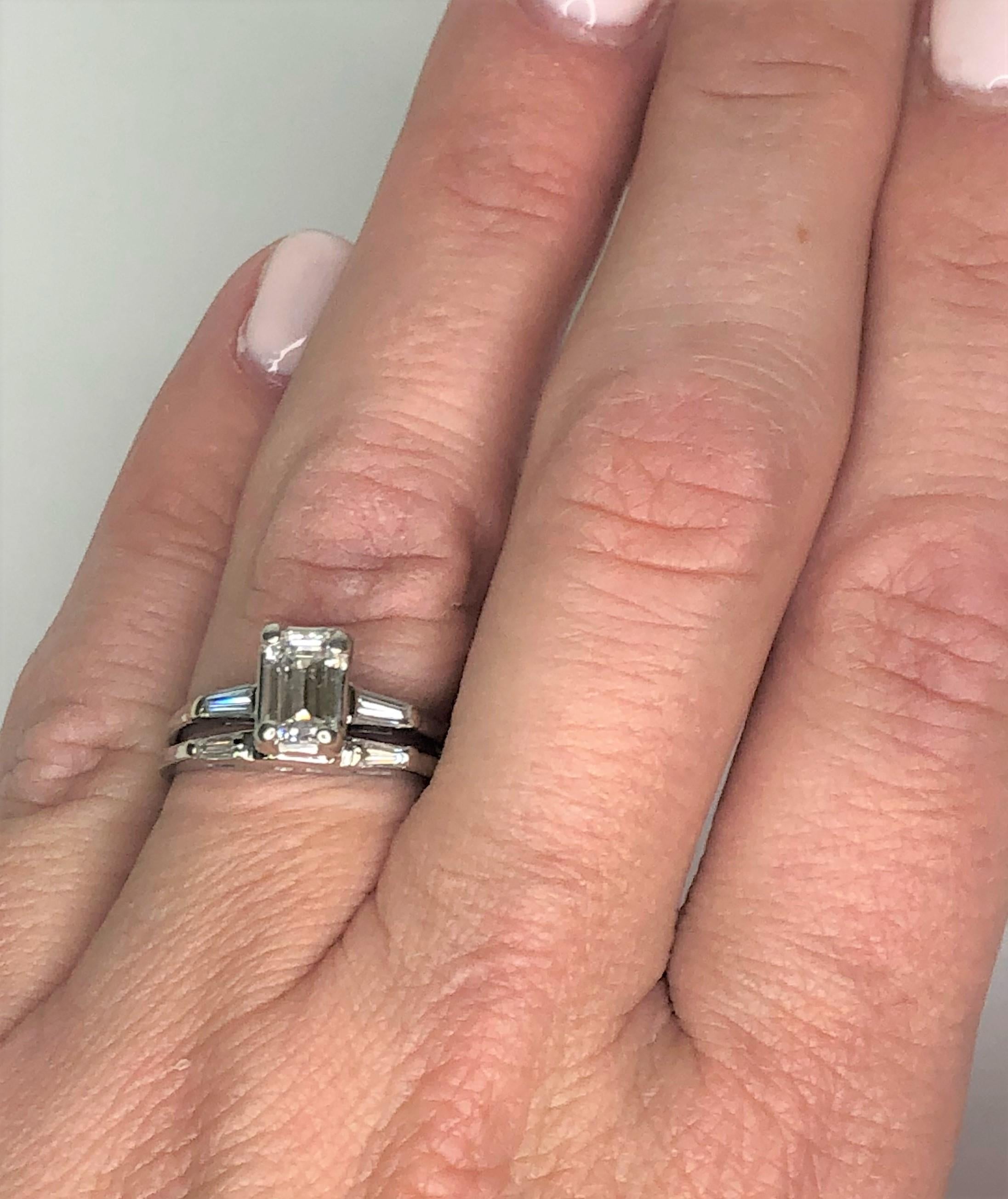 Bague de fiançailles et de mariage diamant en vente 3