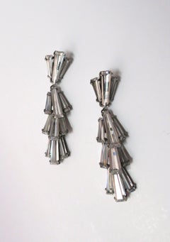 Diamond-Esque Crystal Dangle Earrings