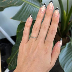 Diamant-Estate-Ring mit einem aus der Erde gewonnenen Diamanten aus massivem 10-karätigem Gold – Edelschmuck