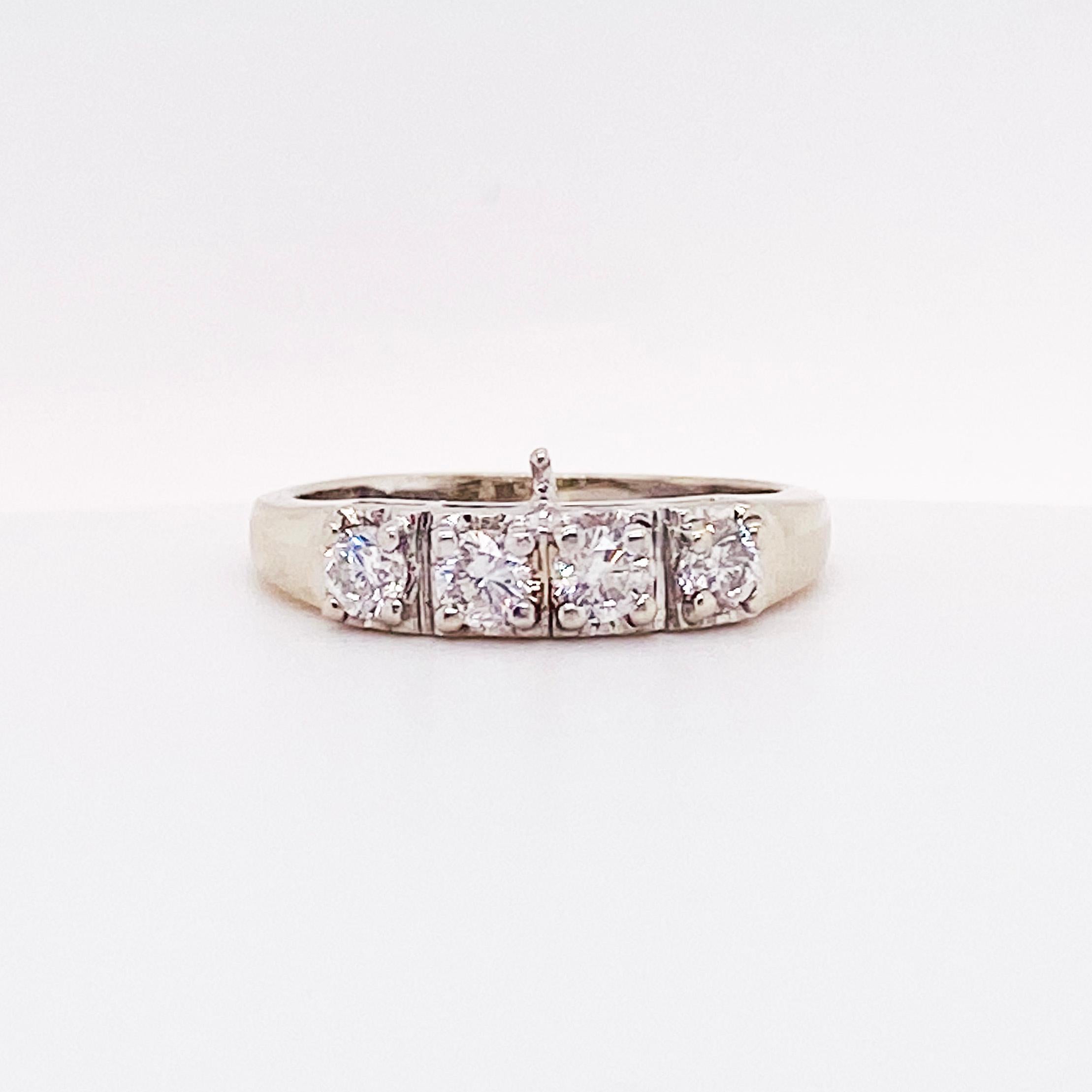 Diamond Estate Wedding Set, 1.06 Carat Total Wt, Ring or Adjustable 5
