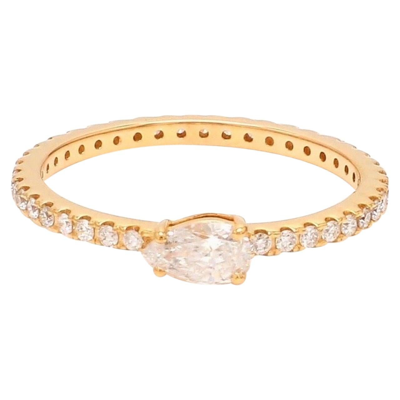 Eternity-Ring aus 18 Karat Gold mit Diamant