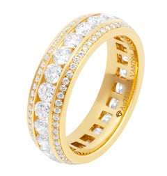 Diamant Eternity 3 Reihen Band